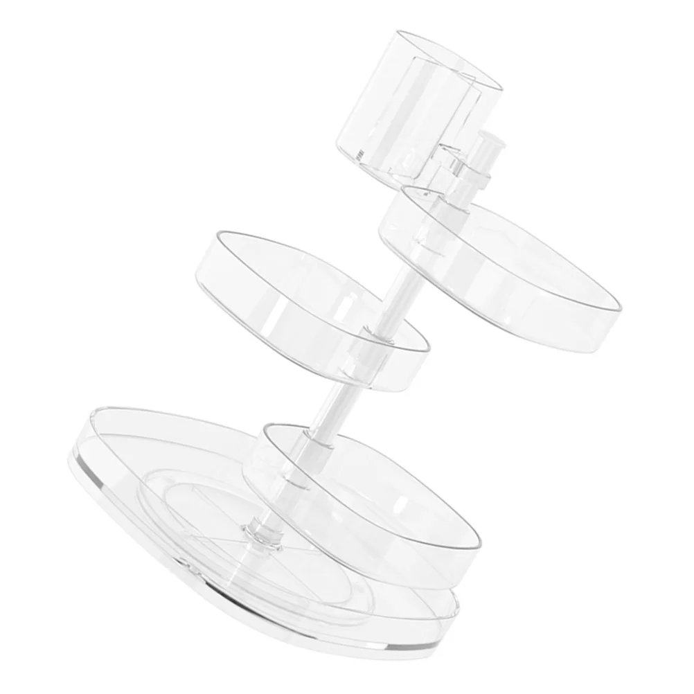

Rotating Makeup Shelf Jewelry Storage Box Vanity Organizer Makeup Display Case Cosmetics Carousel Display Case