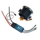 QX-MOTOR 70 мм Ducted Fan EDF Jet 6S 4s 12 Blade с двигателем esc для стандартной системы питания двигателя