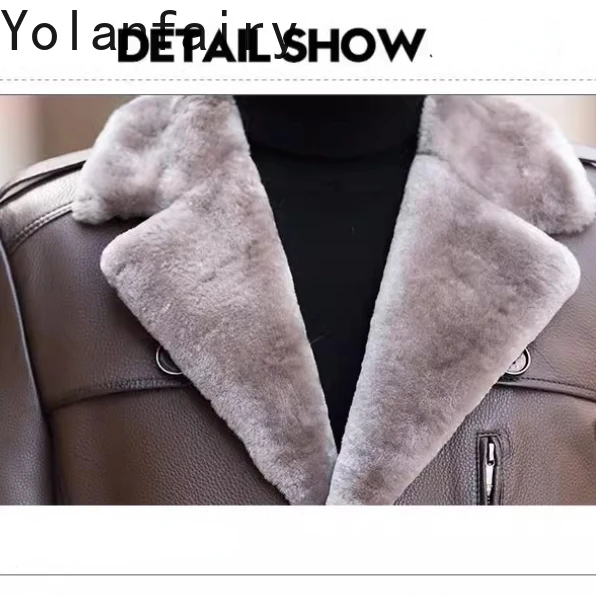 Мужская кожаная куртка YOLANFAIRY из воловьей кожи роскошное зимнее пальто для мужчин