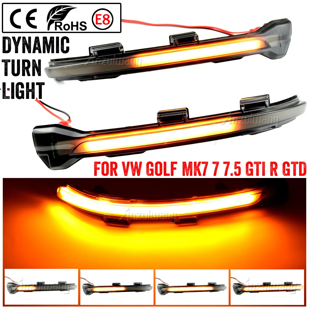 

Динамический поворотник со светодиодной подсветкой для VW Volkswagen Golf 7 Jetta MK7 VII MK7 Golf 7,5 GTI R Touran для VW Arrow Light