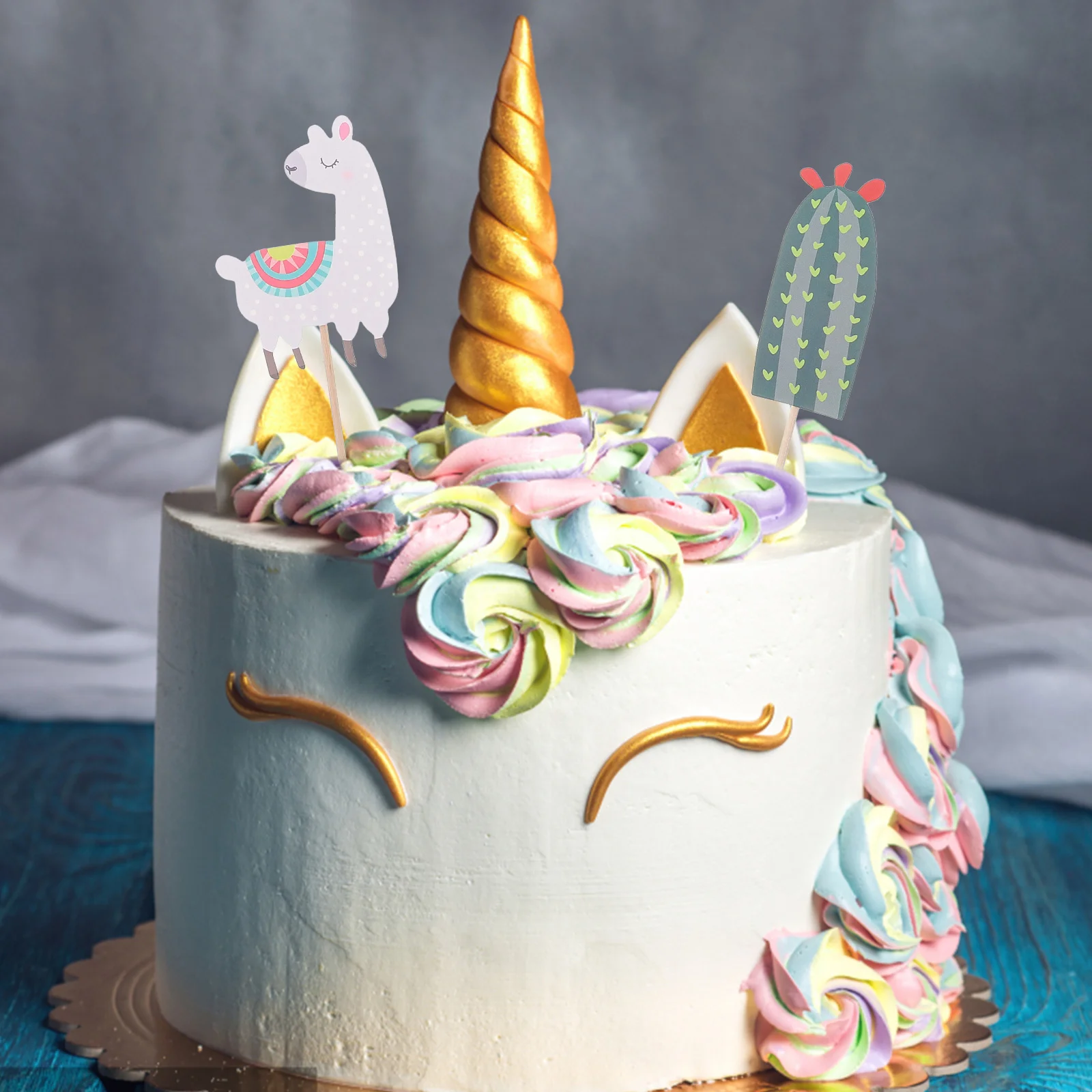 

Picks Cupcake Party Llamatoppers Fruit Theme Fiesta Mexican Decorative Appetizer Stick Caketreatbirthday Topper Dessert Alpaca