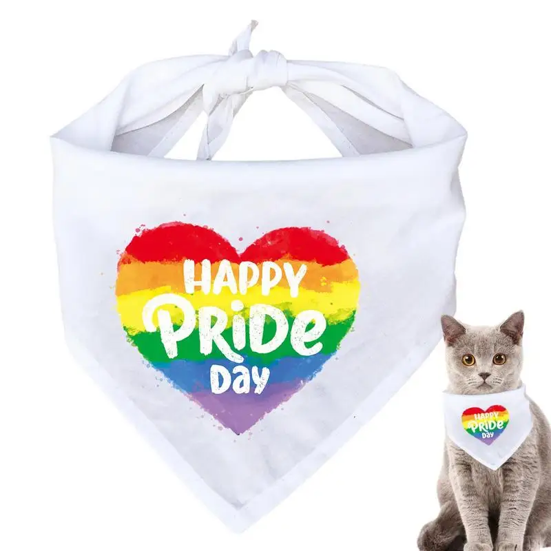 

Pride Dog Bandanas Pride Triangular Bibs Kerchief Accessories For Pets Breathable Triangular Kerchief For Small Medium Large