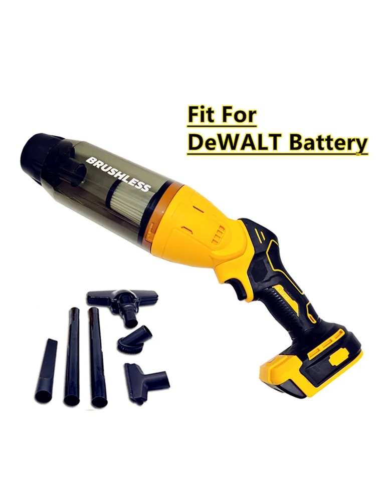 

Беспроводной пылесос бесщеточный ручной пылесос для пола, ковра, шерсти домашних животных, автомобиль, электроинструменты для DeWALT 20 В, 18 В, аккумулятор