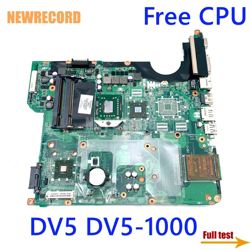 

For HP Pavilion DV5 DV5-1000 Laptop Motherboard 482325-001 DA0QT8MB6G0 DDR2 Socket S1 Free CPU Fully Tested Main Board