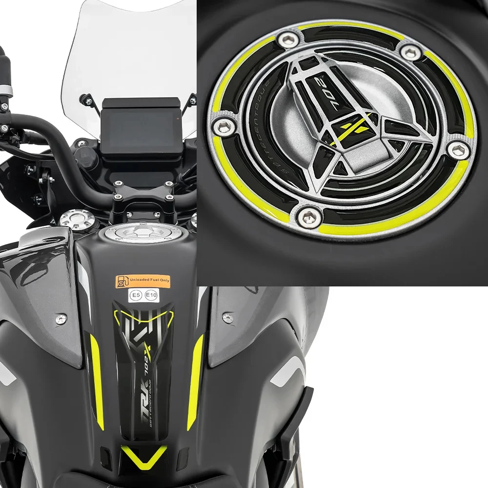 Для мотоцикла Benelli TRK 702X 2023 3D гелевая эпоксидная смола стикер бак прокладка
