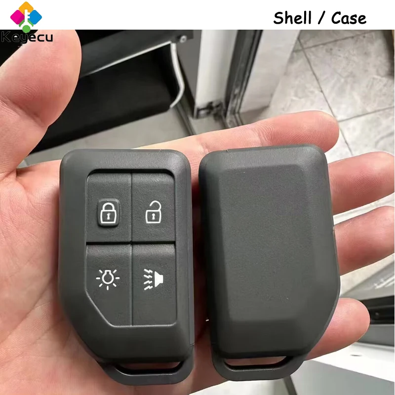 Запасной корпус KEYECU для автомобильного ключа с дистанционным управлением, оболочка для ключа с 4 кнопками для грузовика Volvo FM FH16 Запасной корпус KEYECU для автомобильного ключа с дистанционным управлением, оболочка для ключа с 4 кнопками для грузовика Volvo FM FH16