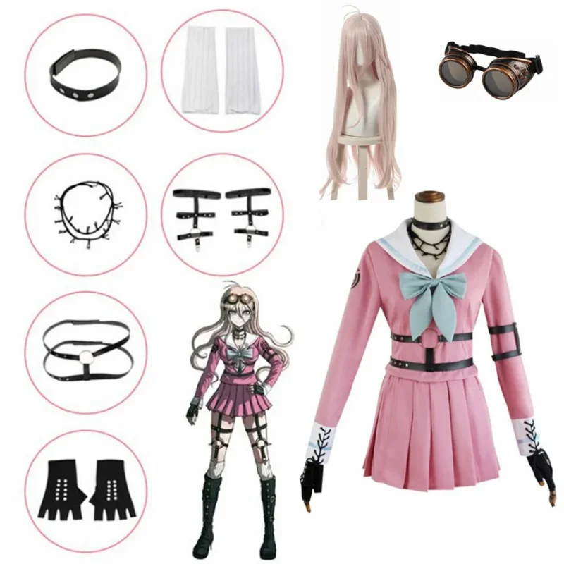Аниме Danganronpa V3 Miu Iruma костюмы для косплея женское платье униформа девочек одежда
