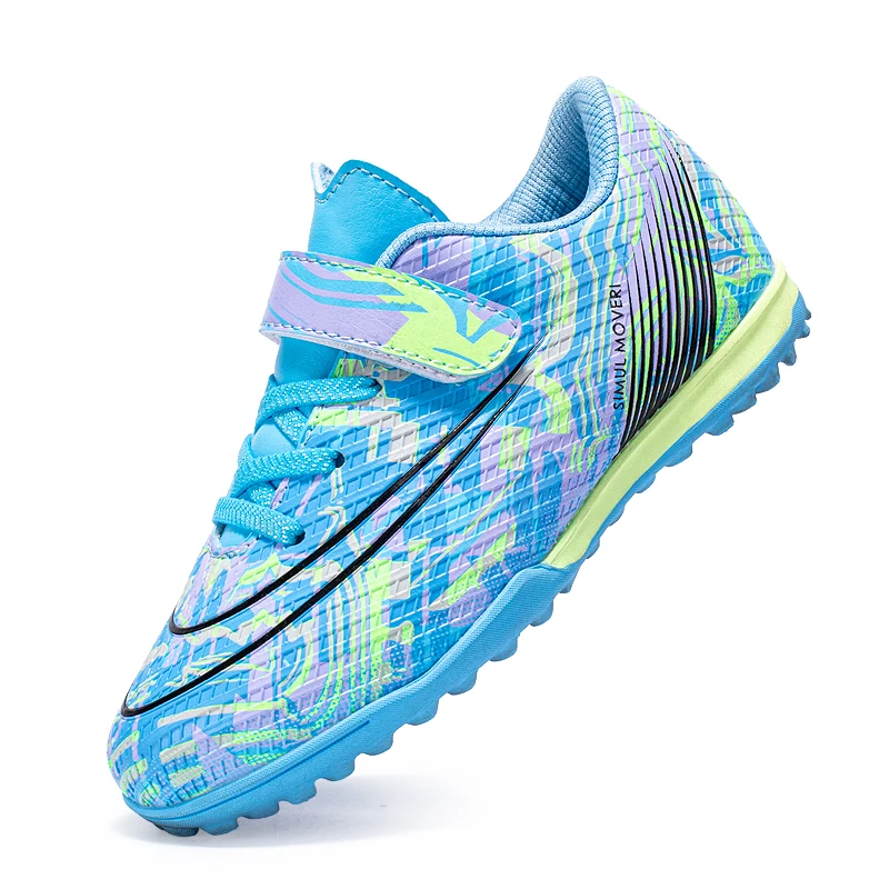

New Fashion Children Soccer Turf Training Shoes Boys Girls Lightweight Daily Outdoor Gym Lawn Practice Soccer Shoes M3761