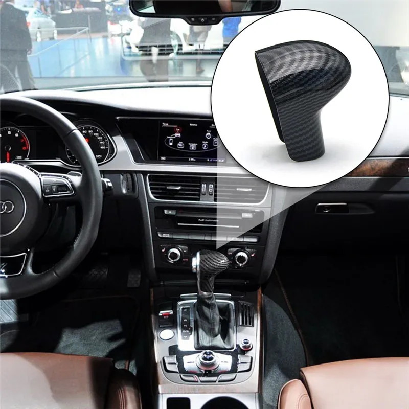 Для Audi Q7 A4L 2013 2014 2015 аксессуары из углеродного волокна ABS автомобильная ручка