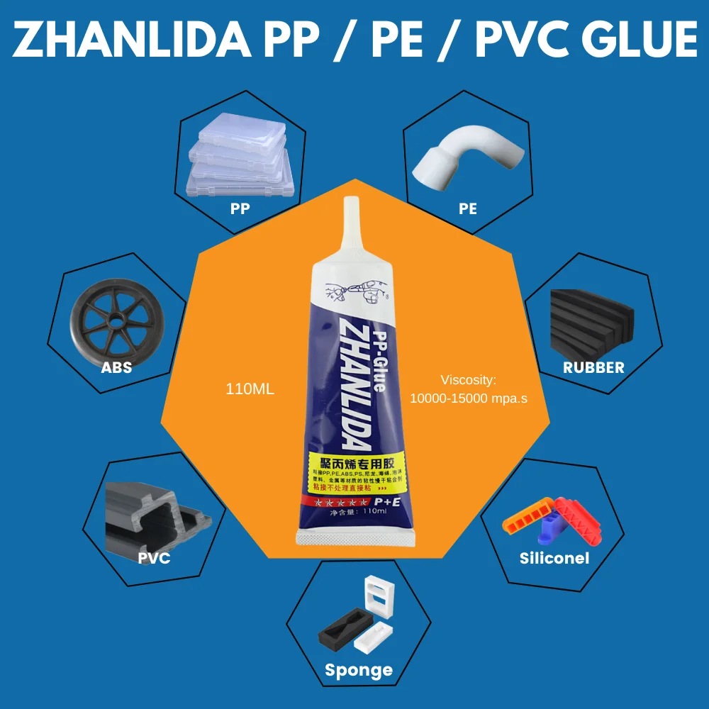 

Zhanlida 110 мл полипропиленовый Клей PE EVA пом полиуретановый водонепроницаемый высокопрочный мягкий прочный ПВХ клей