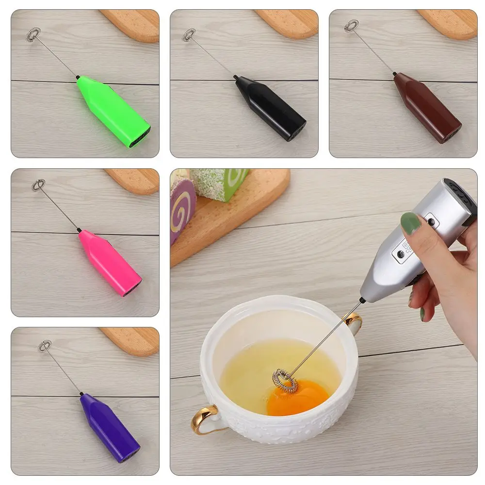 Cream Stainless Steel Mixing Tool Whisk Mixer Coffee Stirrer Cake Blender Egg Beater Electric Milk Frother