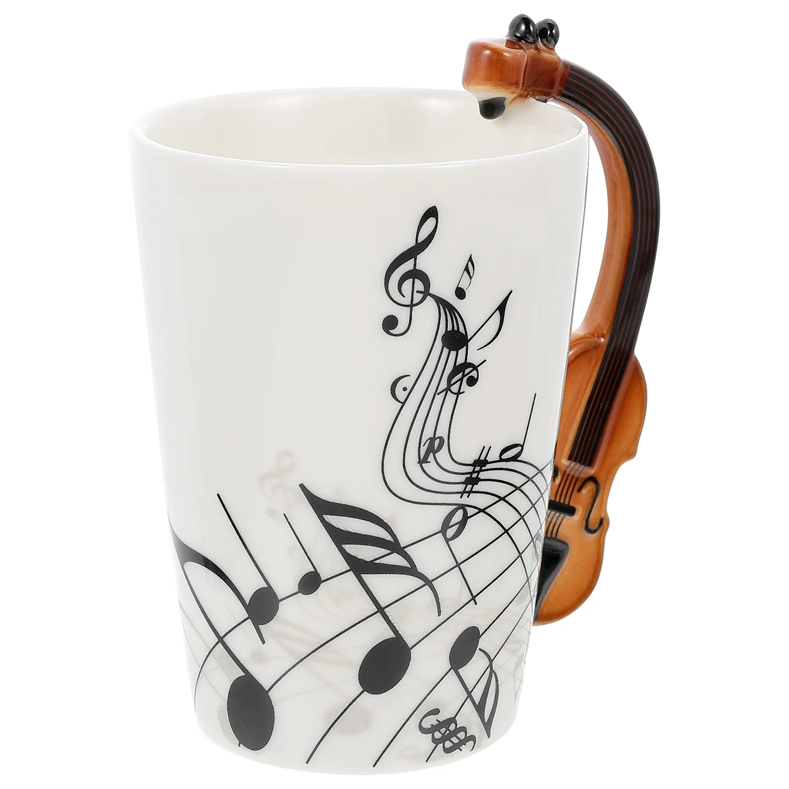 

Mug Cup Ceramic Coffee Mugsguitarwater Tea Novelty Personalized Drinking Latte Porcelain Musical Handledecorative Musician