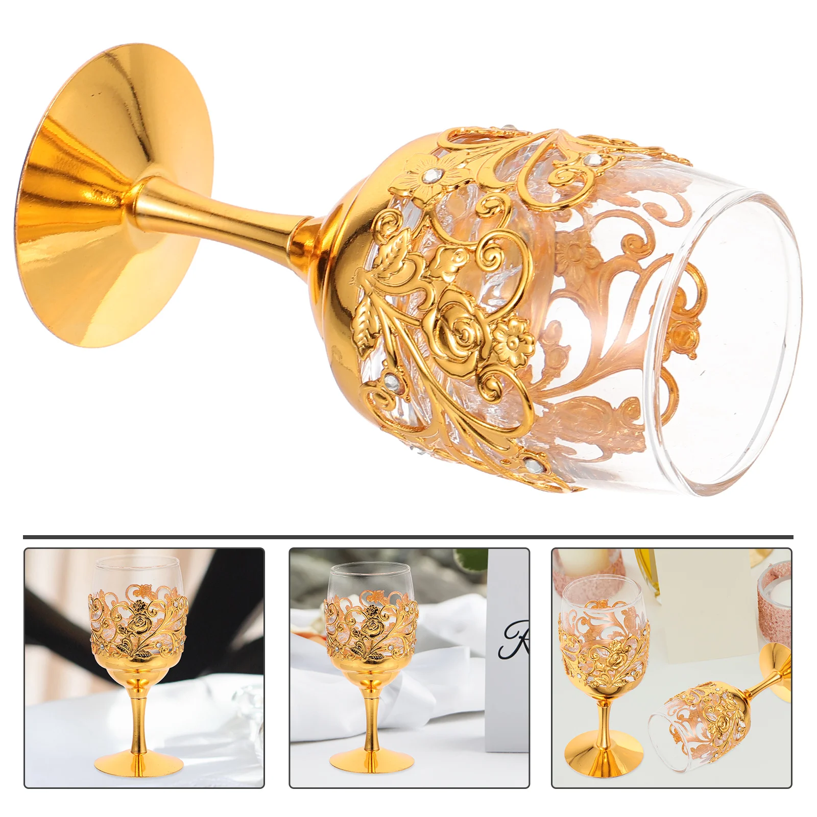 

Retro Cup Embossed Cup Delicate Glass Cup Engraving Pattern Cup Cup Decor