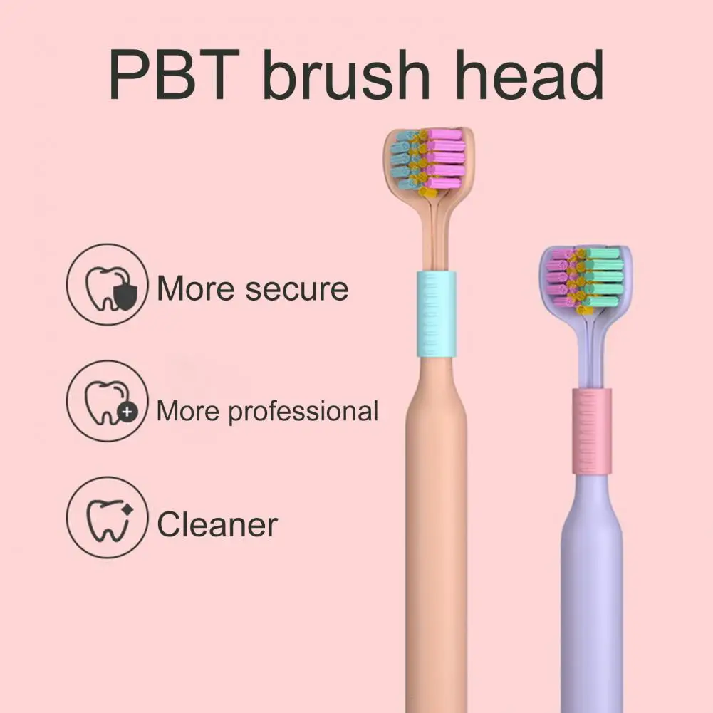 

Great Three-Sided Care Cleaning Toothbrush Clean Toothbrush V-shaped Package Tooth Cleaning