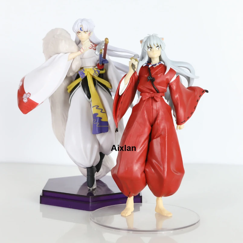 

20cm Anime Inuyasha Figure Inuyasha Kikyo Sesshoumaru Higurashi Kagome PVC Action Figure Model Toys Collectible Model Toy Gift