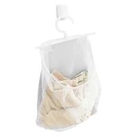 mesh storage bag for closet multi use laundry hamper with 360 degree rotatable hanger mesh hamper dirty cloth basket for clothes