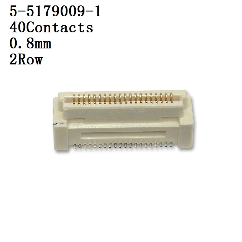 TE CONNECTIVITY-Conector 5-5179009-1,2,4, 5-5179180-1,3, Connector, Header, 40 Contacts, 0.8 mm, 2 Row, Socket 5 unids/lote