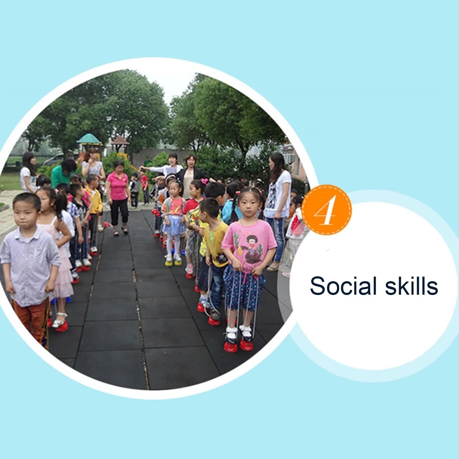 1 Pair Plastic Balance Training Equipment Smile Jumping Stilts Fun Sports Toys Outdoor Walker Sport Coordination Games for Kids | Игрушки и