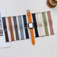 genuine leather strap for apple watch band 44mm 40mm 45mm 41mm 38mm 42mm watchband bracelet correa iwatch series 7 se 6 5 4 3