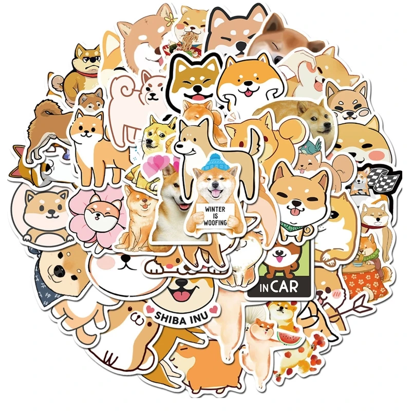 

2022 New 50Pcs Graffiti Stickers Cute Puppy Stickers Aesthetic Vintage Decals Waterproof