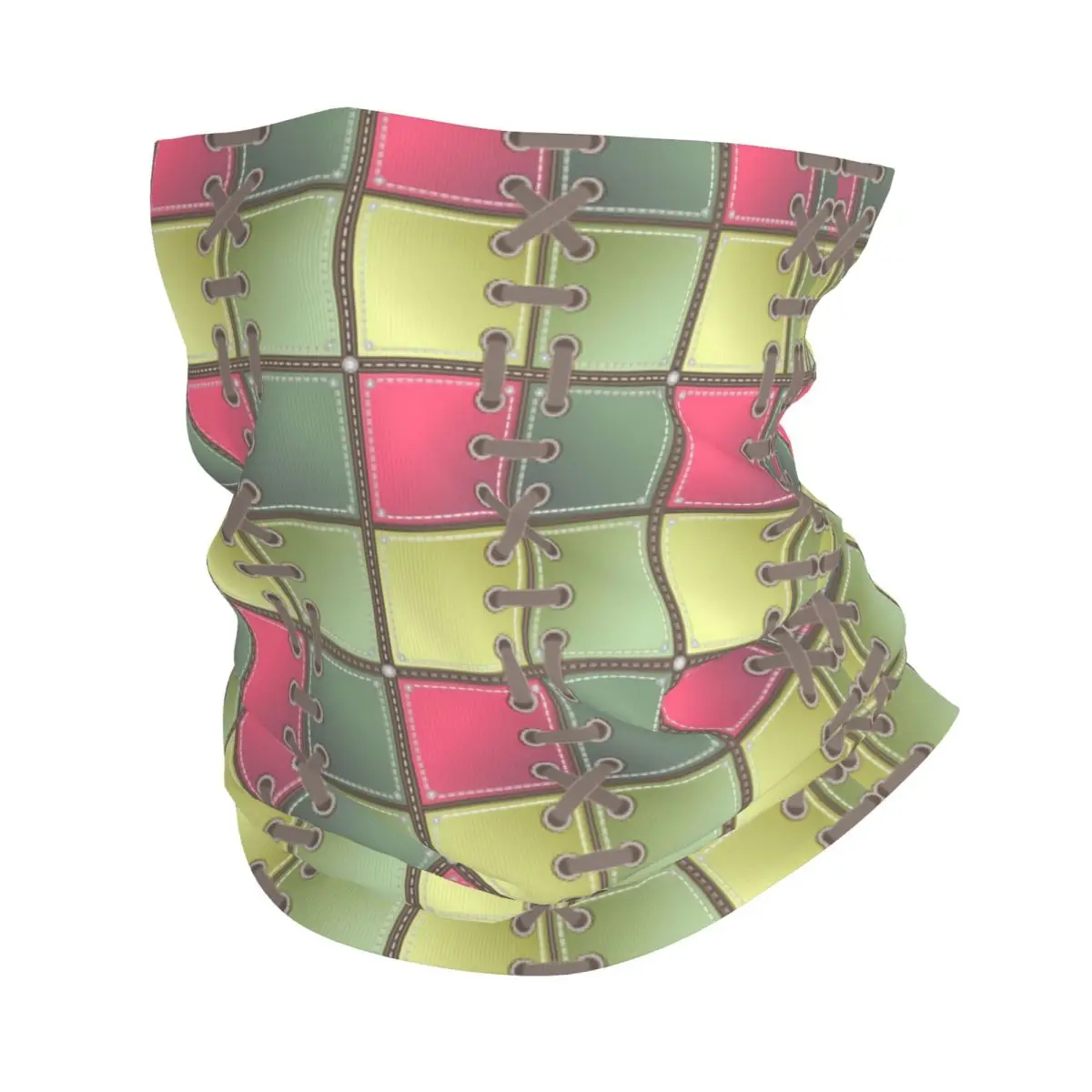 Бандана с мозаичным узором и художественным принтом гетры шарф