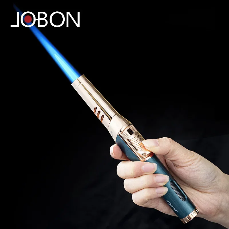 

New JOBON Elbow Metal Blue Flame Straight Turbo Ignition Rod with Visual Gas Window High Quality Windproof Kitchen Ignition Gun