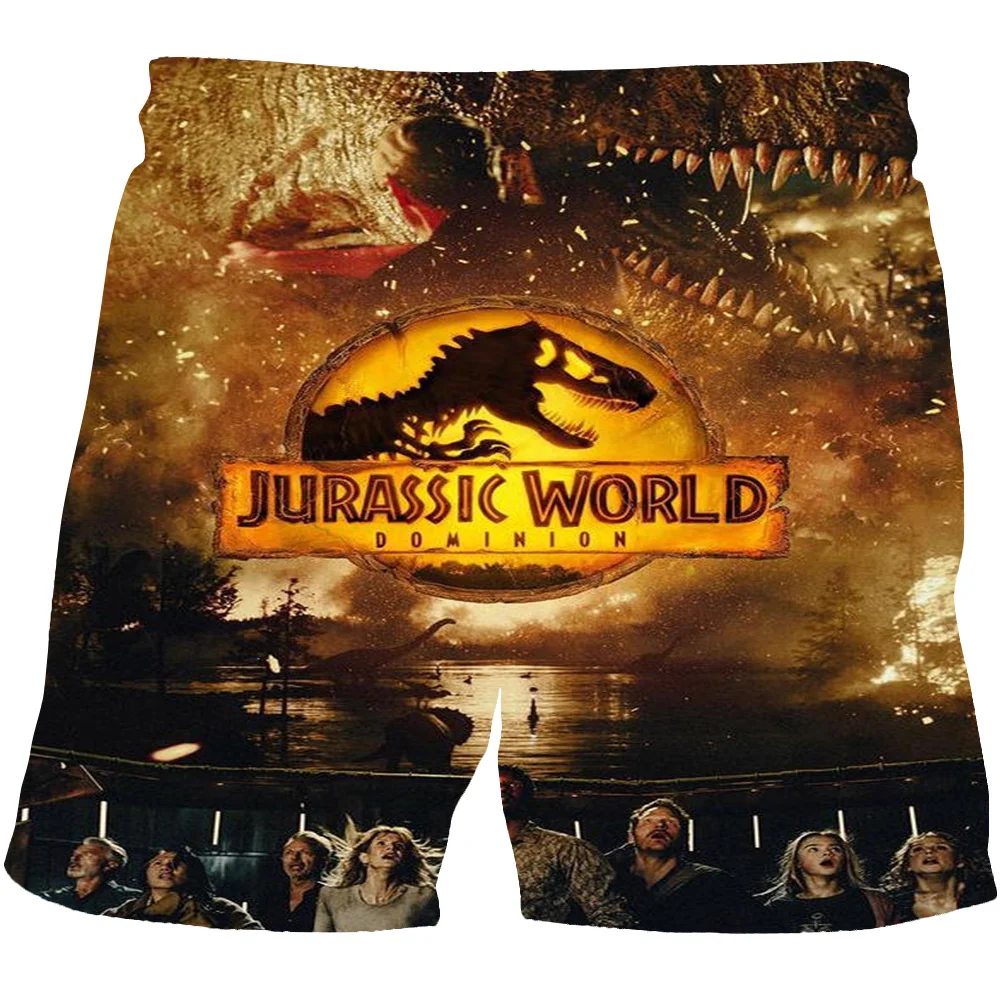 

4-14 Years Kids Boys Dinosaur Shorts Baby Shorts Jurassic World Dominion Loose short Pants Fashion Style Children's Wear Shorts