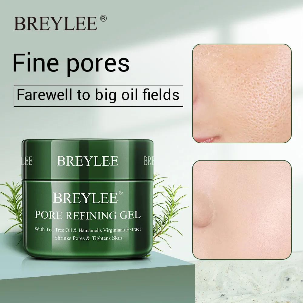 

BREYLEE Pore Refining Gel Shrink Pores Cream Serum Moisturizing Firming Dry Skin Care Anti Aging Oil Control Facial Essence 40g