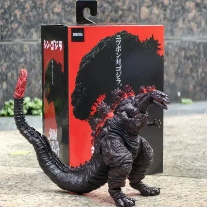 Фото Фигурка Годзиллы: Модель Gojira Figma с подвижными суставами, коллекционная модель динозавра-монстра для рабочего стола, игрушка, подарок №3