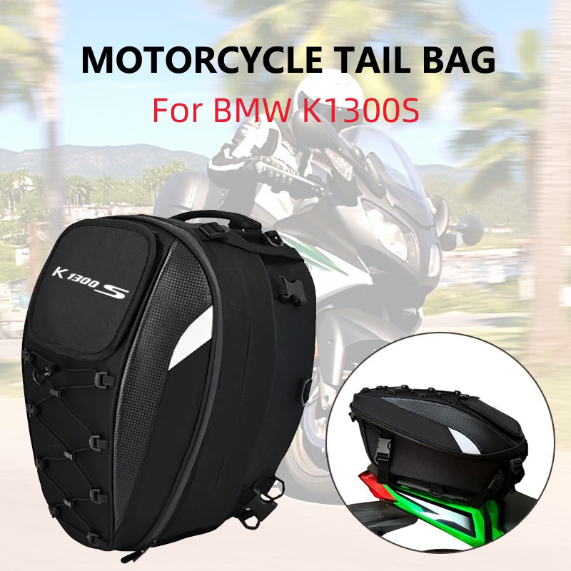 

Motorcycle Tail Bag For BMW K1300S K 1300S 2009-2016 Waterproof Large Capacity Multifunction Helmet Motocross Backpack