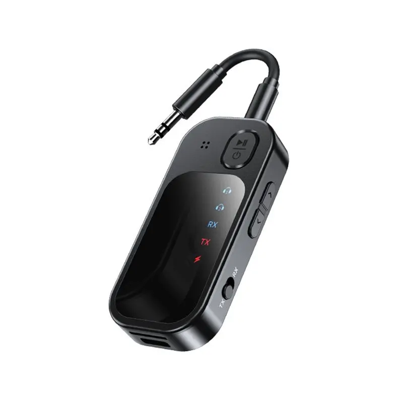 Фото B03B-HIFI Bluetooth-аудиоприемник 2-в-1 с поддержкой нескольких устройств, 3,5 мм AUX, воспроизведением с TF-карты, Bluetooth 5. №1