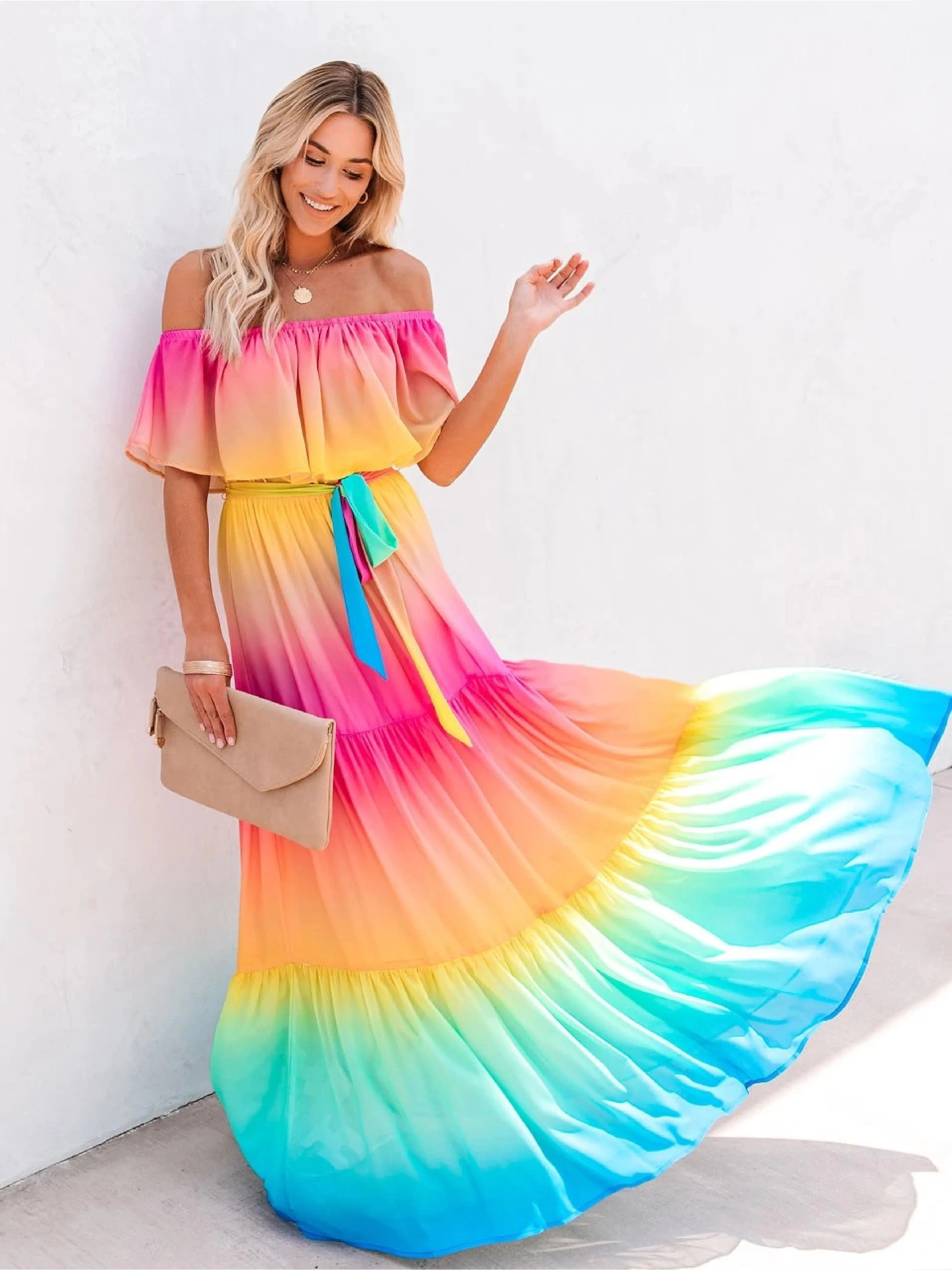 

2022 Celebrity Dresses Elegant Print Slim Women Pleated Fashion Bowknot Beach Casual Loose Boho Party Dress Wrap Sundress Robe