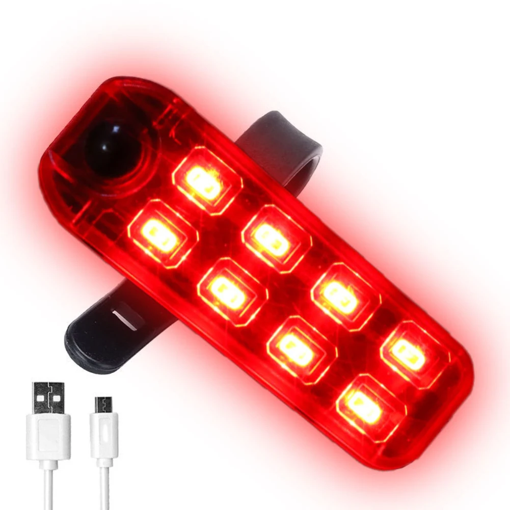 

Bicycle Tail Light ABS high brightness riding warning light MTB road vehicle light portable usb rechargeable bike Accessories