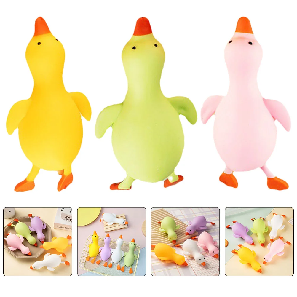 

Kid Toys Simulated Duck Toy Stretchy Toys Pressure Relief Gifts Portable Fidget Party Squeeze