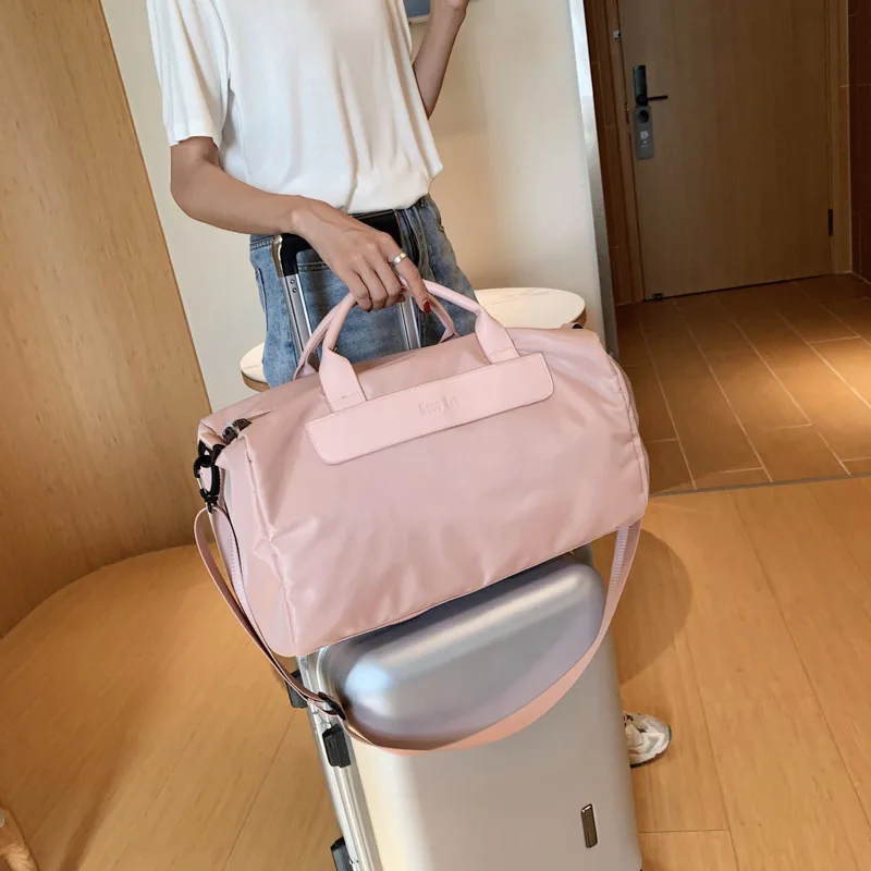 2021 New Large Capacity Travel Bag Women's Short Distance Light Dry Wet Separation Yoga Sports Fitness Bag Handbag Men's