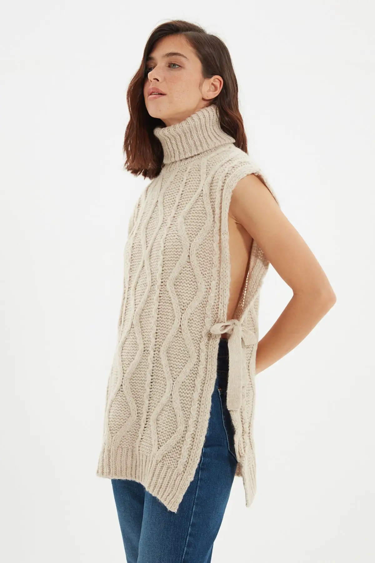 

Trendyol Hand Binding Detailed Turtleneck Knitwear Jumper TWOAW22BZ0053