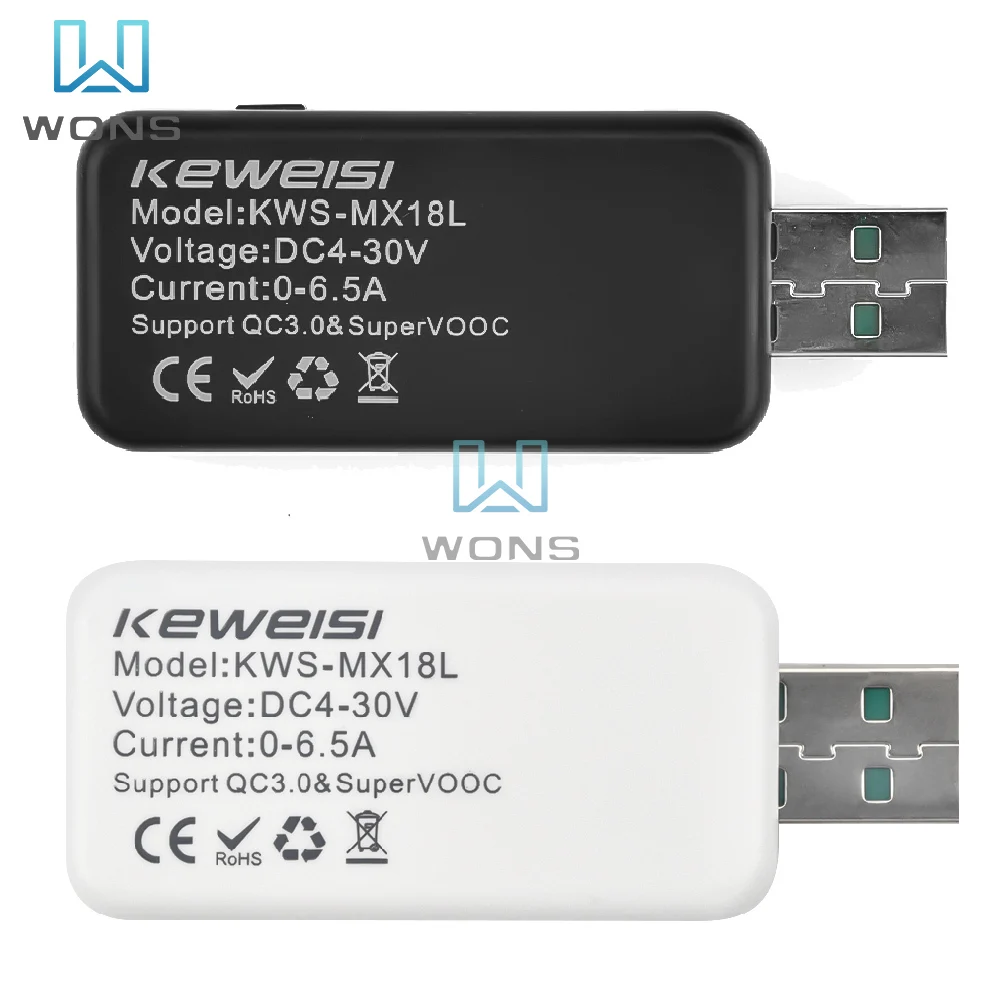 USB-тестер постоянного тока 10 в 1 измеритель напряжения 4-30 таймер амперметр