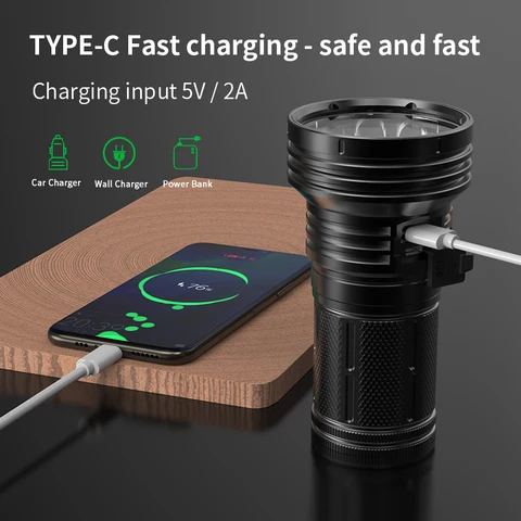 TRLIFE PK80 фонарь 8*P70 45000лм