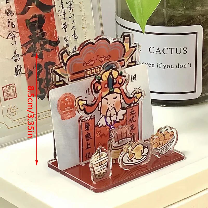 Акриловая стоячая карта God Of Wealth Kitchen Wen Qu Xing Fun Worshipping украшение для домашнего