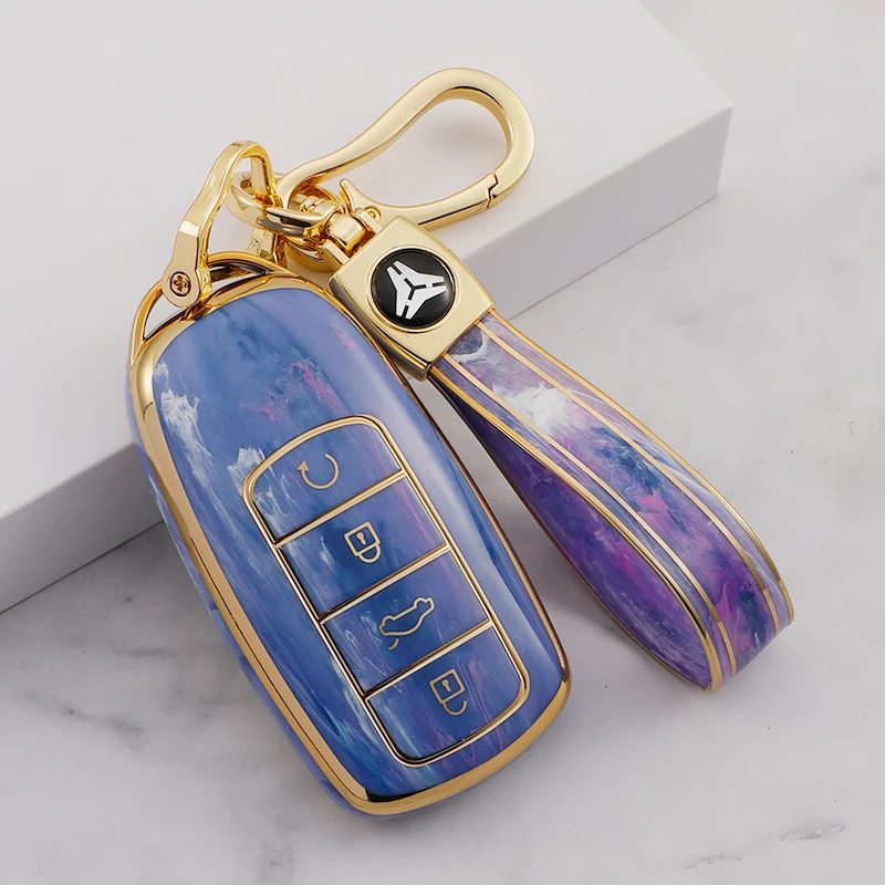 

Soft TPU Car Key Case Cover For Chery Tiggo 8 Pro Tiggo 8plus New 5 plus 7 pro 4 Button Keyless Entry Smart Key Protector Shell