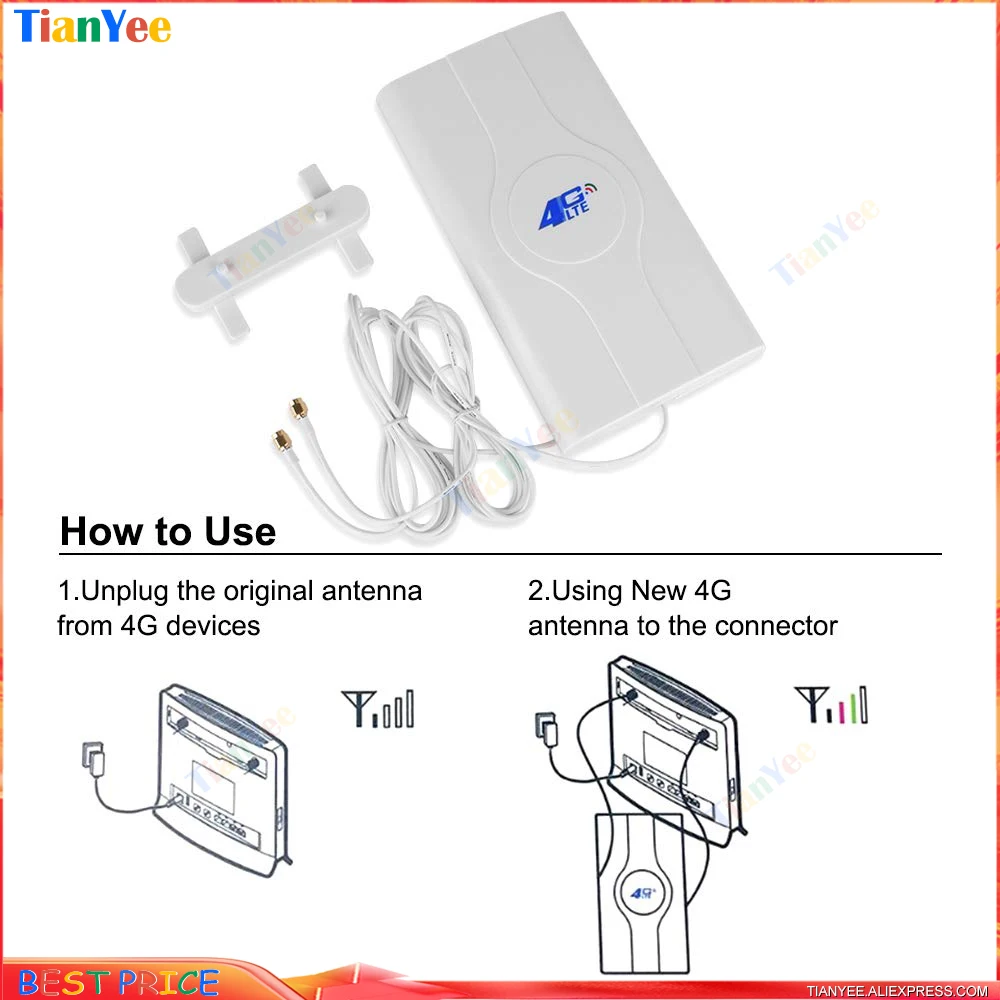 Усилитель 4G LTE высокой мощности антенна для двухдиапазонной сети Mimo