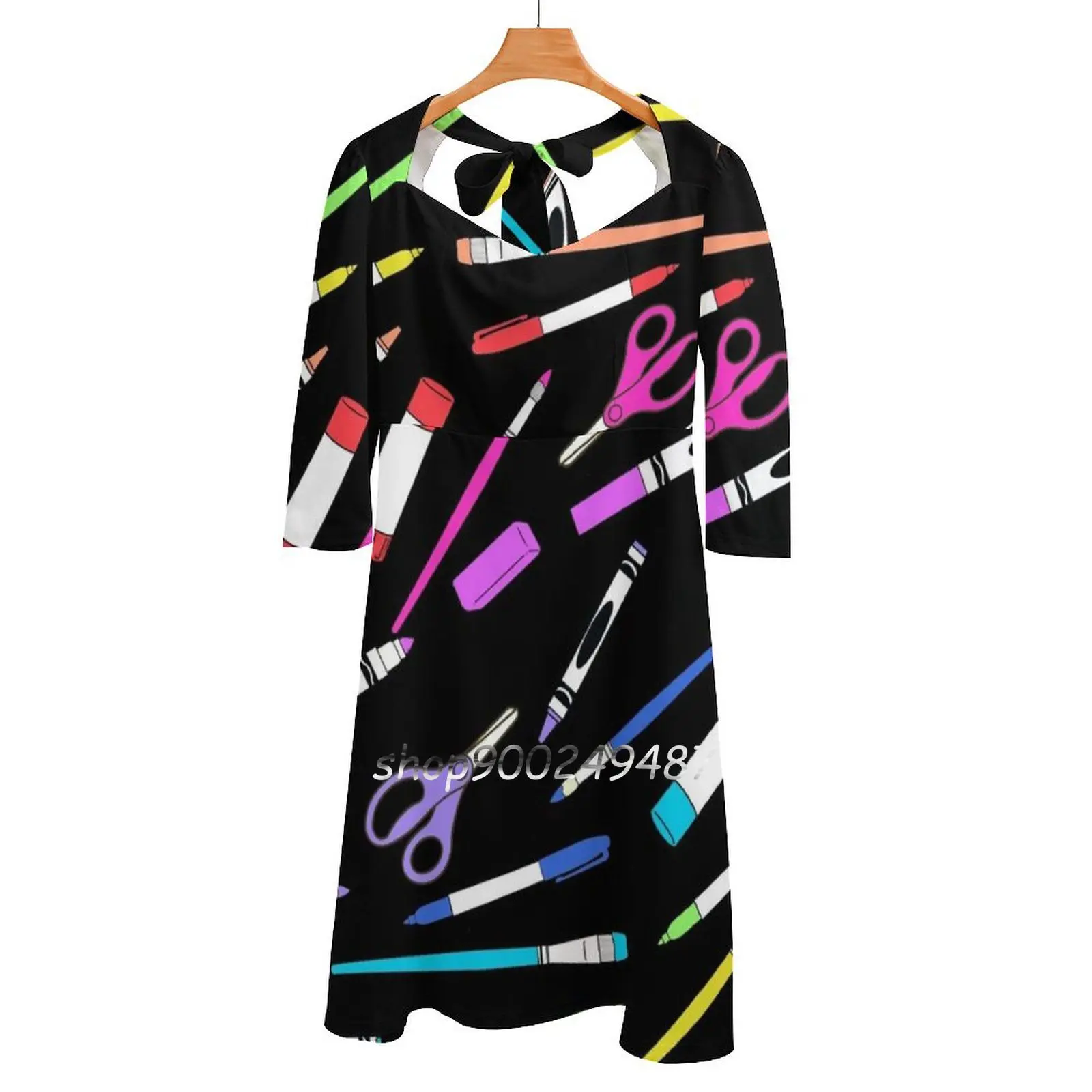 Женское платье с квадратным вырезом милое элегантное в Корейском стиле |