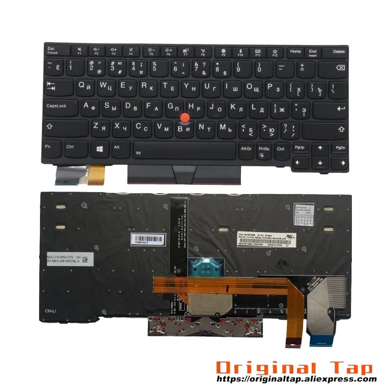 RU русская клавиатура с подсветкой для Lenovo Thinkpad X280 A285 X390 X395 L13 Yoga Gen1 G1 01YP062 01YP142