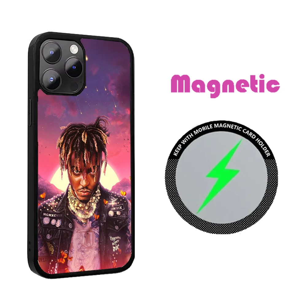 Чехол для телефона Singer J-Juice WRLD iPhone 16 15 14 13 12 11 PRO MAX PLUS мини-магнитный чехол