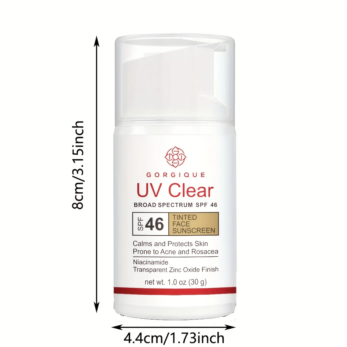 Затемненный солнцезащитный крем для лица с защитой от УФ-лучей Spf 46 безмасляный