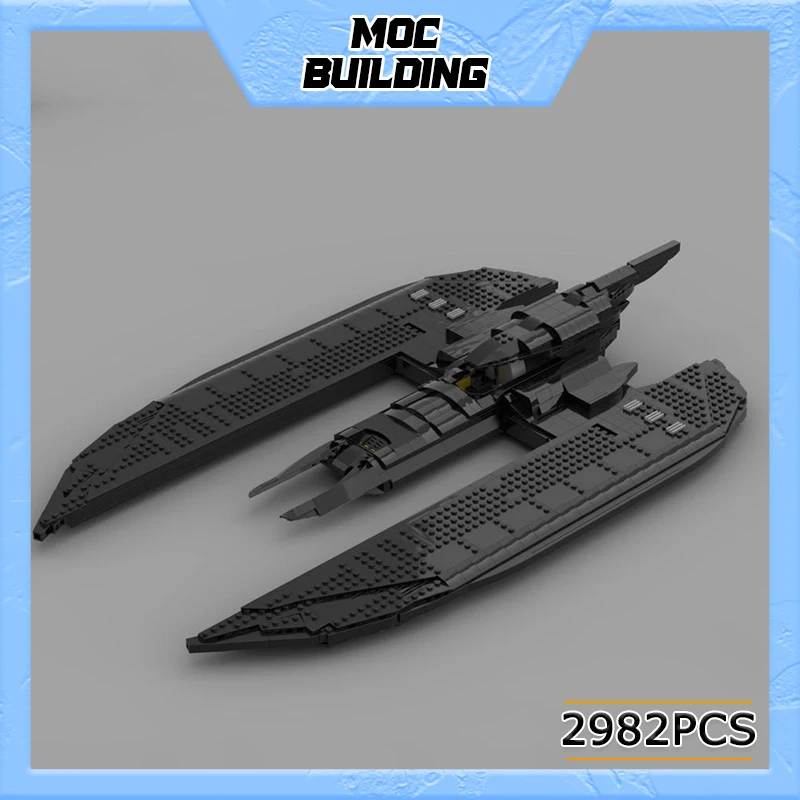 

1360PCS Technology Series MOC UCS The Animated Series Bat Wing Building Block Toys Assemble Bricks Set for Kid MOC-112404