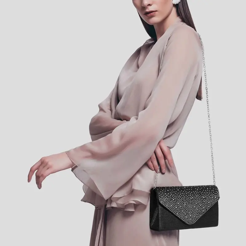 Women's Evening Bags Envelope Handbag Party Prom Clutch Purse Shoulder Cross Body Bag