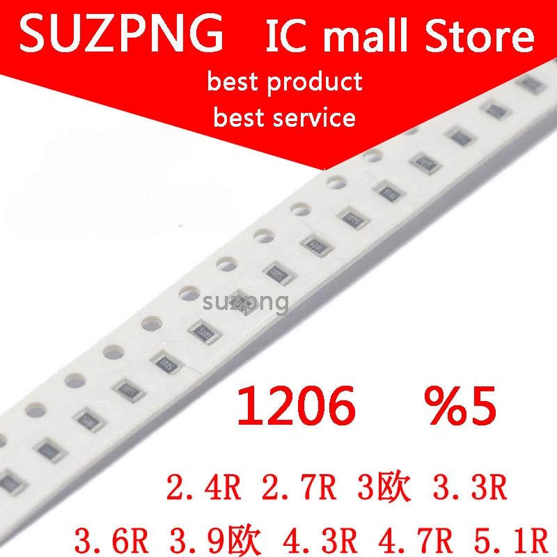 

100 шт., 1206 SMD резистор 5% r 3R r
