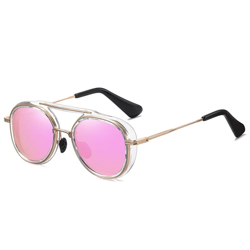 

2022 NEW Fashion Polarized Sunglasses Men SteamPunk Vintage Sun Glasses Women Brand Designer Punk Oculos De Sol Gafas UV400
