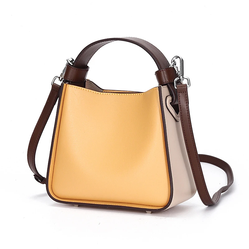 Luxury Designer Handbags Genuine Leather Ladies Saddle Bag Casual Retro Solid Color Women's Tote Bag Shoulder Messenger Bag 2022
